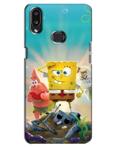 Чехол для Samsung Galaxy A10s (A107) с картинкой «Спанч Боб победитель»