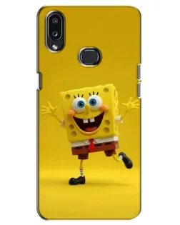 Чехол для Samsung Galaxy A10s (A107) с картинкой «Позитивный Губка Боб»