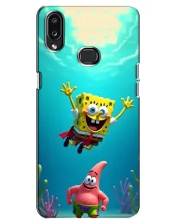 Чохол для Samsung Galaxy A10s (A107) з картинкою «Спанч Боб під водою»