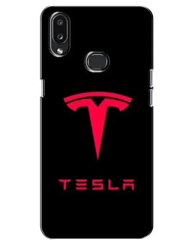 Чохол для Samsung Galaxy A10s (A107) з картинкою «Tesla Red Logo»