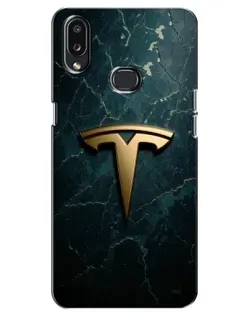 Чохол для Samsung Galaxy A10s (A107) з картинкою «Мармурова Tesla Gold»