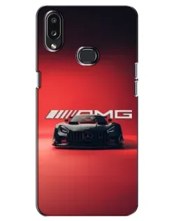 Чехол для Samsung Galaxy A10s (A107) с картинкой «Mercedes AMG — красная линия»