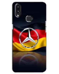 Чехол для Samsung Galaxy A10s (A107) с картинкой «Mercedes — флаг Германии»