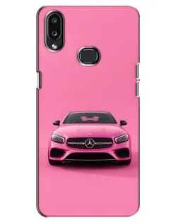 Чехол для Samsung Galaxy A10s (A107) с картинкой «Розовый Mercedes AMG»