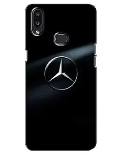 Чехол для Samsung Galaxy A10s (A107) с картинкой «Mercedes на металле»