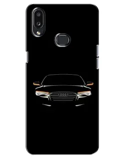 Чехол для Samsung Galaxy A10s (A107) с картинкой «Audi — ночной контур»
