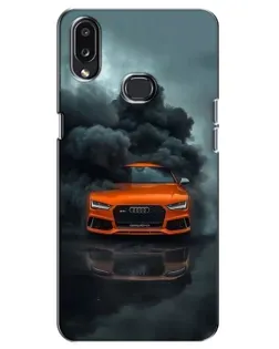 Чехол для Samsung Galaxy A10s (A107) с картинкой «Audi в облаках дыма»