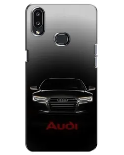 Чехол для Samsung Galaxy A10s (A107) с картинкой «Audi — градиентный контур»