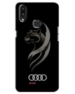 Чехол для Samsung Galaxy A10s (A107) с картинкой «Графика — пантера и Audi»
