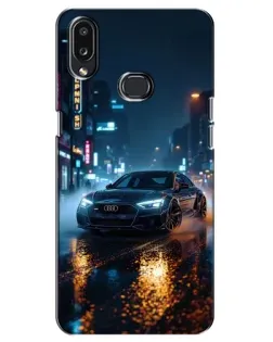 Чехол для Samsung Galaxy A10s (A107) с картинкой «Ночной город и Audi»