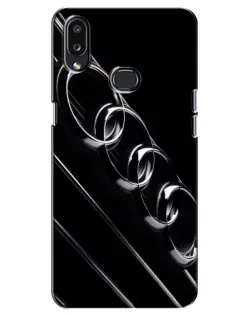 Чехол для Samsung Galaxy A10s (A107) с картинкой «Audi — абстрактные кольца»