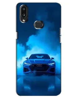 Чехол для Samsung Galaxy A10s (A107) с картинкой «Audi — голубая энергия»