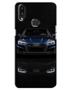 Чехол для Samsung Galaxy A10s (A107) с картинкой «Audi — ночное отражение»