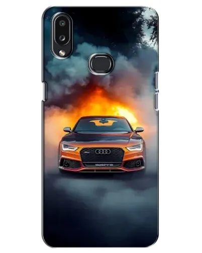 Чехол для Samsung Galaxy A10s (A107) с картинкой «Audi в огненном дыму» Чехол для Samsung Galaxy A10s (A107) с картинкой «Audi в огненном дыму»