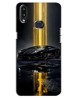 Чехол для Samsung Galaxy A10s (A107) с картинкой «Ночной Lamborghini драйв»
