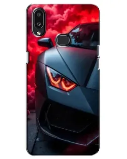Чехол для Samsung Galaxy A10s (A107) с картинкой «Lamborghini красное сияние»