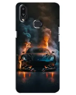 Чехол для Samsung Galaxy A10s (A107) с картинкой «Lamborghini дымная эстетика»