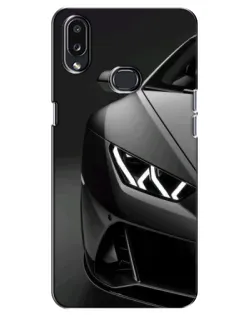 Чехол для Samsung Galaxy A10s (A107) с картинкой «Lamborghini фары детализация»