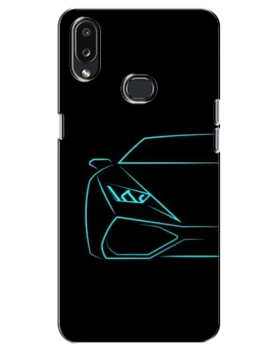 Чехол для Samsung Galaxy A10s (A107) с картинкой «Голубой силуэт Lamborghini» Чехол для Samsung Galaxy A10s (A107) с картинкой «Голубой силуэт Lamborghini»