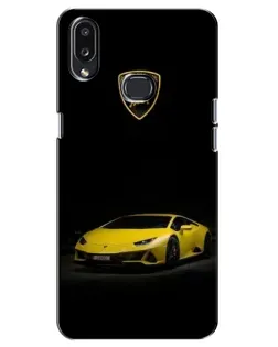 Чехол для Samsung Galaxy A10s (A107) с картинкой «Lamborghini желтый акцент»