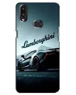Чехол для Samsung Galaxy A10s (A107) с картинкой «Классическая надпись Lamborghini»