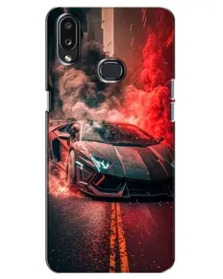 Чехол для Samsung Galaxy A10s (A107) с картинкой «Lamborghini красный дым»