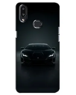 Чехол для Samsung Galaxy A10s (A107) с картинкой «Черный Lamborghini Aventador»