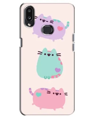 Чехол для Samsung Galaxy A10s (A107) с картинкой «Pusheen трио»