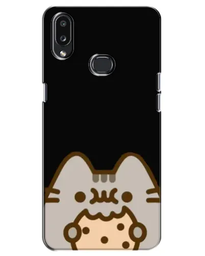 Чехол для Samsung Galaxy A10s (A107) с картинкой «Пушин на черном»