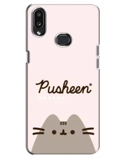 Чехол для Samsung Galaxy A10s (A107) с картинкой «Pusheen логотип»