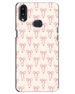 Чехол для Samsung Galaxy A10s (A107) с картинкой «Розовые бантики Coquette»
