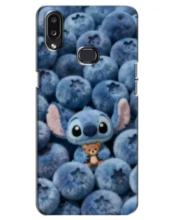 Чехол для Samsung Galaxy A10s (A107) с картинкой «Стич и голубика»