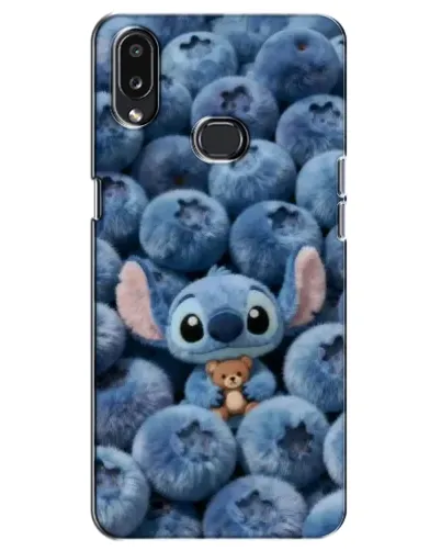 Чехол для Samsung Galaxy A10s (A107) с картинкой «Стич и голубика»