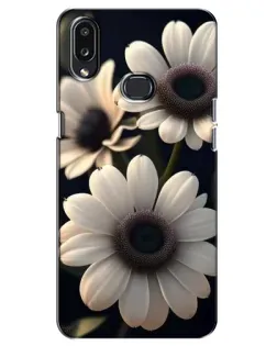 Чехол для Samsung Galaxy A10s (A107) с картинкой «Белые маргаритки макро»