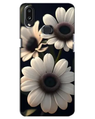Чехол для Samsung Galaxy A10s (A107) с картинкой «Белые маргаритки макро»