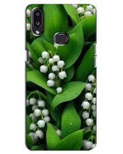 Чехол для Samsung Galaxy A10s (A107) с картинкой «Ландыши в зелени»