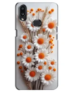 Чехол для Samsung Galaxy A10s (A107) с картинкой «Белые сухоцветы»
