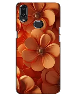 Чехол для Samsung Galaxy A10s (A107) с картинкой «Оранжевый макро цветок»