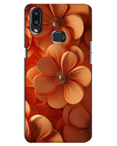 Чехол для Samsung Galaxy A10s (A107) с картинкой «Оранжевый макро цветок»