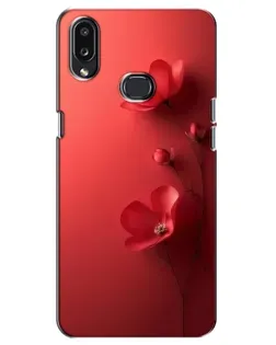 Чехол для Samsung Galaxy A10s (A107) с картинкой «Маковые соцветия»
