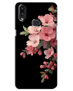 Чехол для Samsung Galaxy A10s (A107) с картинкой «Розовая ветка сакуры»