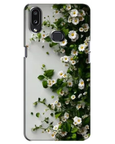 Чехол для Samsung Galaxy A10s (A107) с картинкой «Ветка мелких белых цветов»