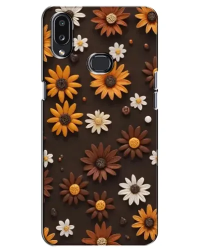 Чехол для Samsung Galaxy A10s (A107) с картинкой «Узор из маленьких подсолнухов»