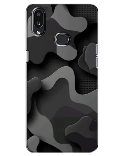 Чехол для Samsung Galaxy A10s (A107) с картинкой «Темный абстрактный камуфляж»