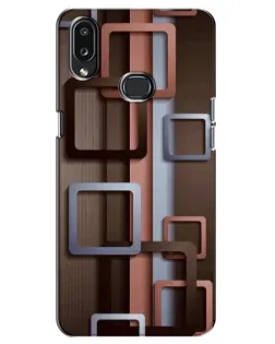 Чехол для Samsung Galaxy A10s (A107) с картинкой «Коричневые объемные квадраты» Чехол для Samsung Galaxy A10s (A107) с картинкой «Коричневые объемные квадраты»