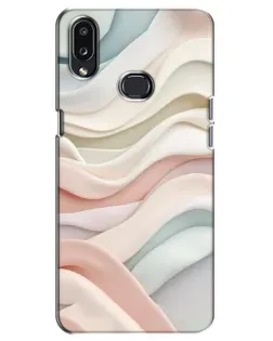 Чехол для Samsung Galaxy A10s (A107) с картинкой «Пастельные нежные волны»
