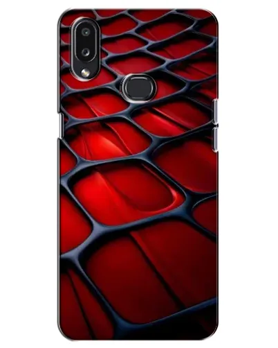 Чехол для Samsung Galaxy A10s (A107) с картинкой «Красная глянцевая сетка»