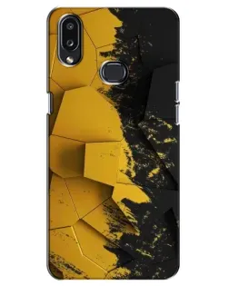 Чехол для Samsung Galaxy A10s (A107) с картинкой «Золотые осколки геометрии»