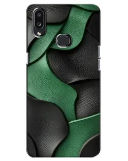Чехол для Samsung Galaxy A10s (A107) с картинкой «Зеленые кожаные волны»