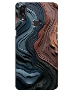 Чехол для Samsung Galaxy A10s (A107) с картинкой «Цветные волны каньона»